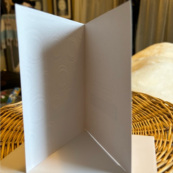 🦀♋️Hand painted sparking blue crab on fabric greeting card - Picture 4 of 5